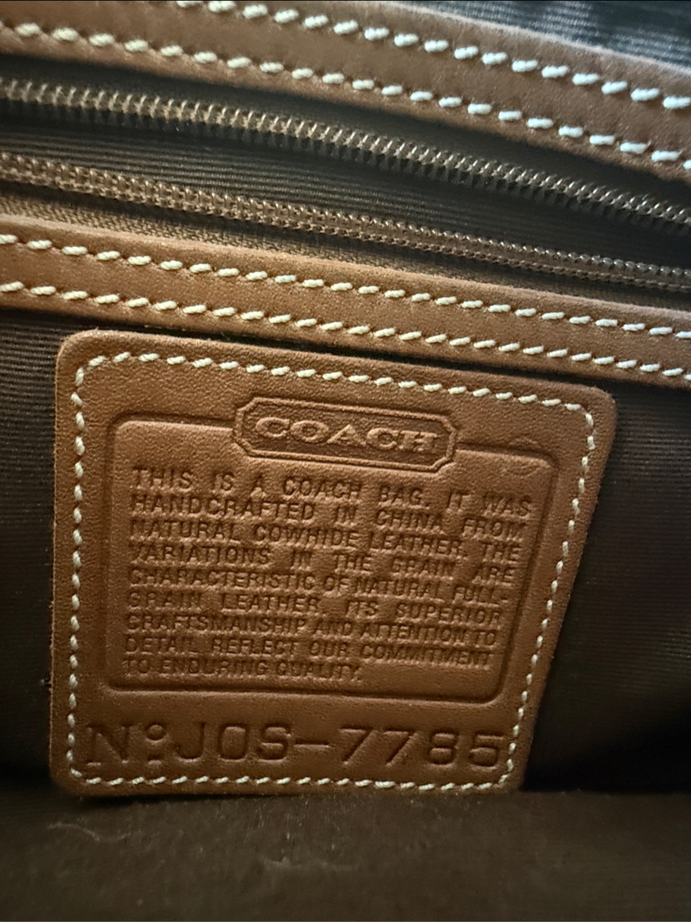 Coach Tan Leather Mini Shoulder Bag - Picture 5 of 6